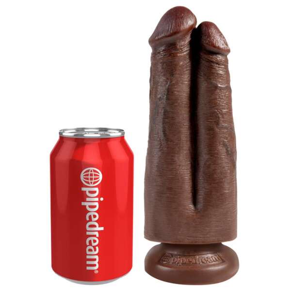 Double Dildo Two Cocks One Hole Brown 7 – Image 4
