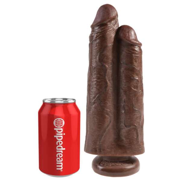 Double Dildo Two Cocks One Hole Brown 9 – Image 4