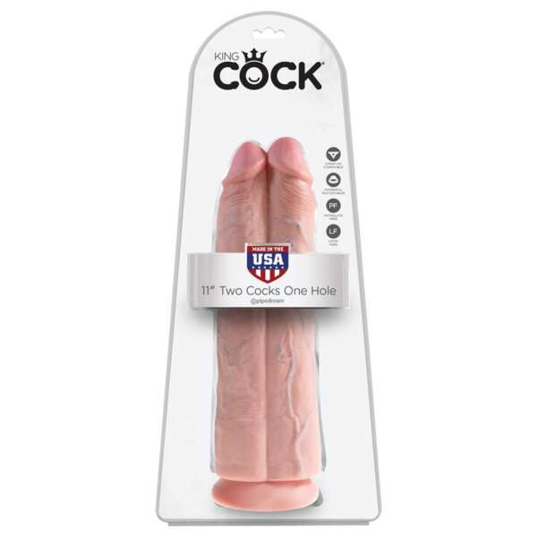 Double Dildo Two Cocks One Hole Flesh 11 – Image 3