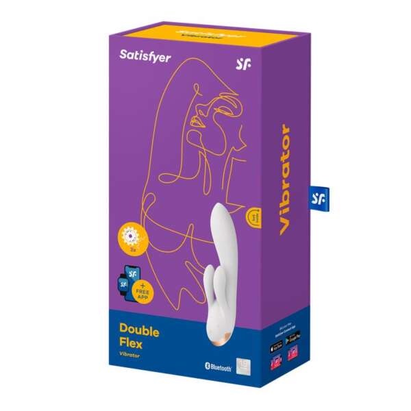 Double Flex G-Spot Vibe 3 Motors Satisfyer APP Connect White – Image 6