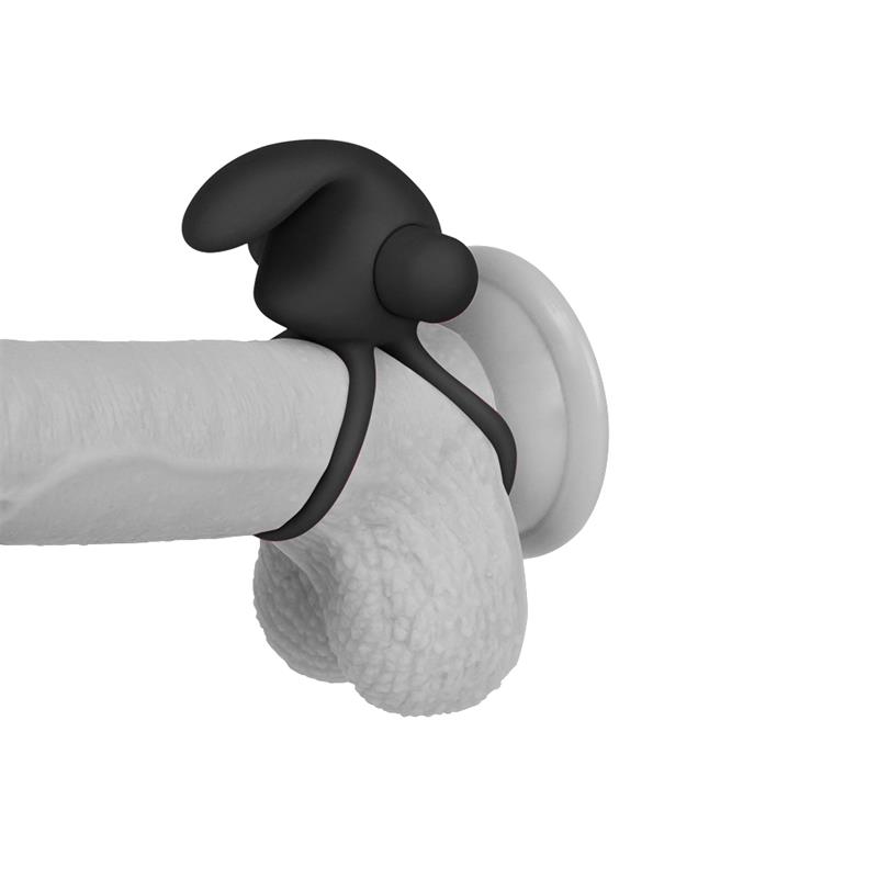 Double Vibrating Cockring Power Clit Duo Black – Image 9