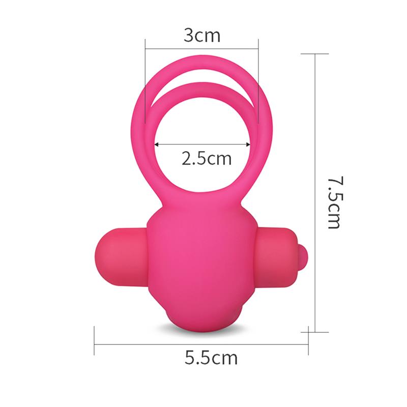 Double Vibrating Cockring Power Clit Duo Pink – Image 5