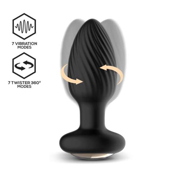 Drago Butt Plug Vibration, 360º Twister Movement and Remote Control – Image 6