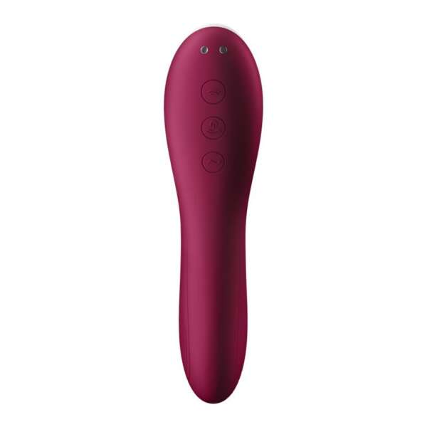 Dual Crush Vibe And Clitoris Sucker USB Red – Image 4