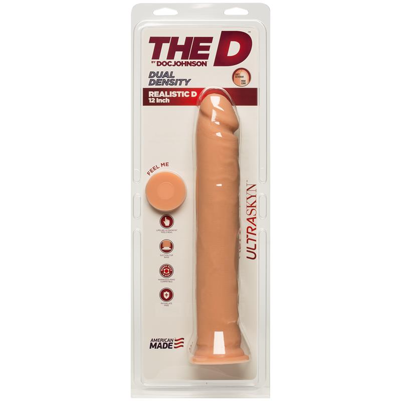Dual Density Dildo Realistic D 12 Ultraskyn Vanilla – Image 3