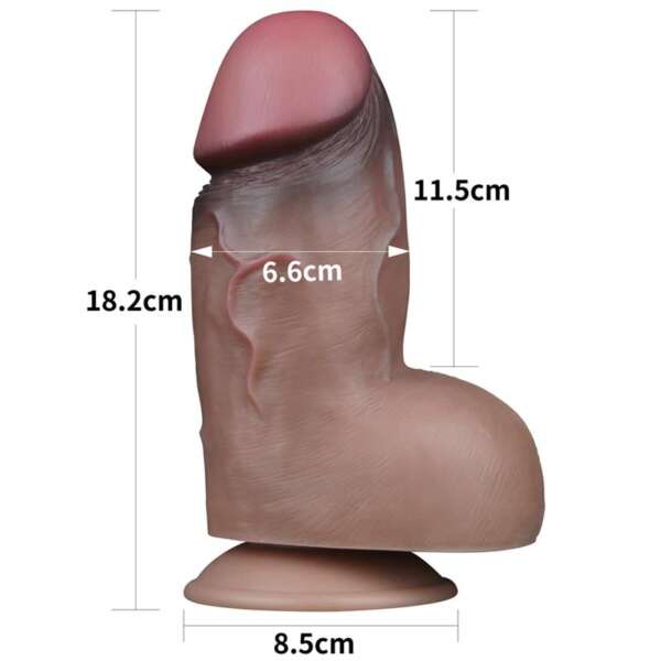 Dual Layered Platinum Silicone Dildo 7 – Image 7