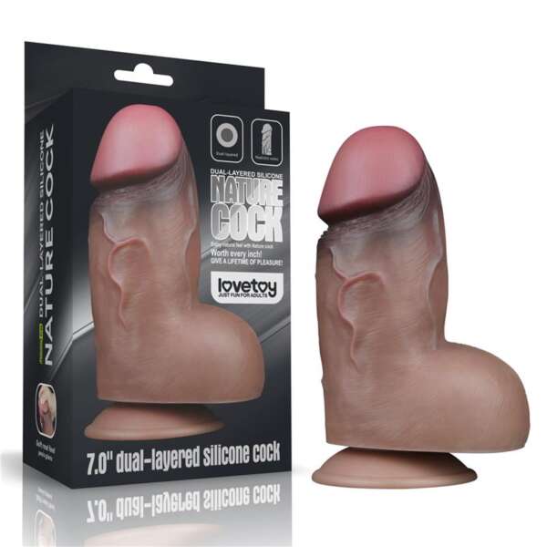 Dual Layered Platinum Silicone Dildo 7 – Image 9
