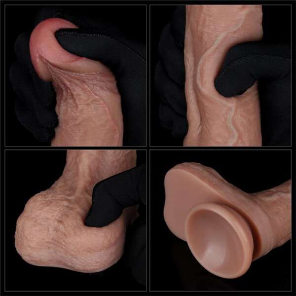 Dual Layered Silicone Dildo 8.5 – Image 12