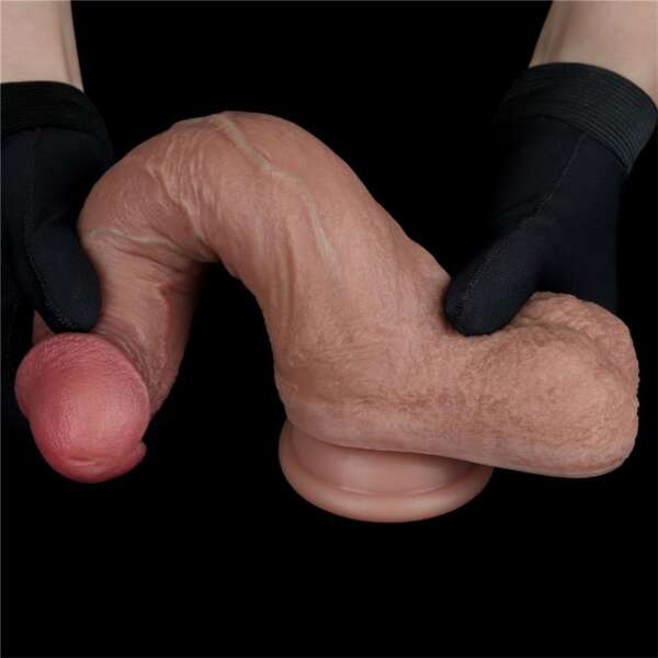 Dual Layered Silicone Dildo 8.5 – Image 6