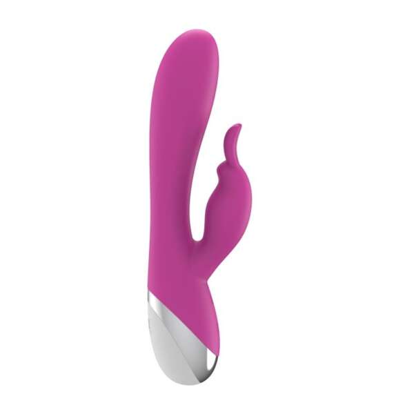 Dual Vibe with Rabbit USB Silicone Pink – Image 5