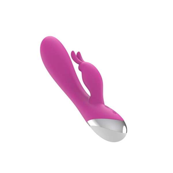Dual Vibe with Rabbit USB Silicone Pink – Image 8