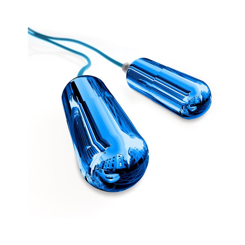 Dual Vibrating Penis Sleeve Blue and Clear – Image 4