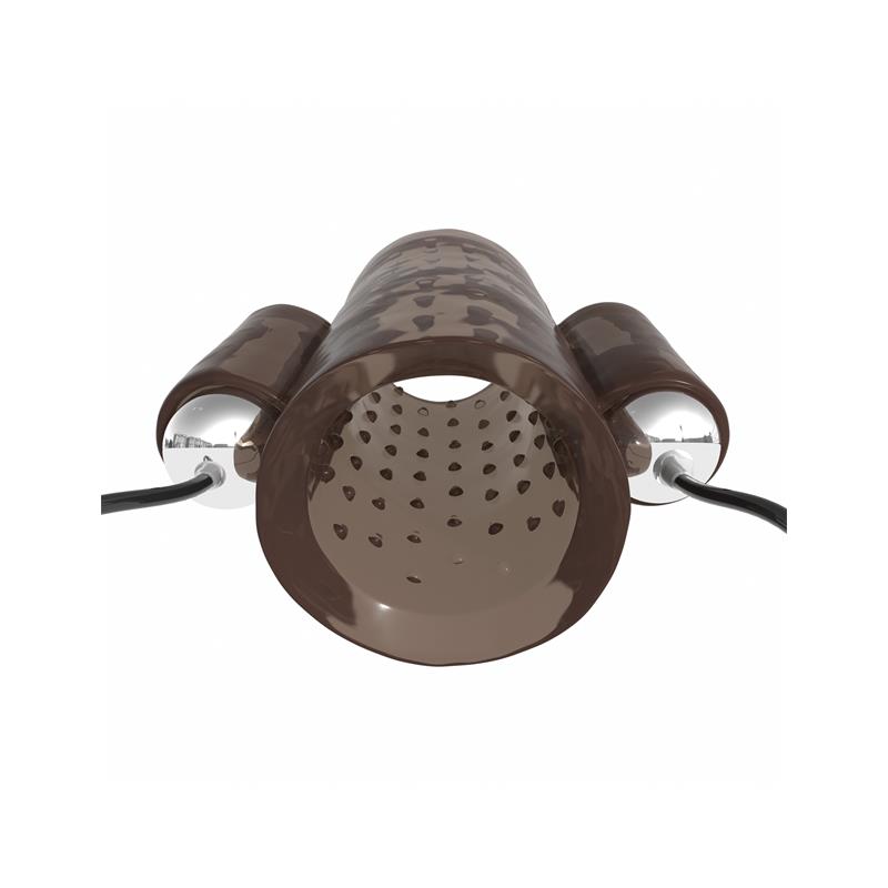 Dual Vibrating Penis Sleeve Smoked – Image 5