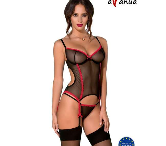 DURU Corset Black/Red