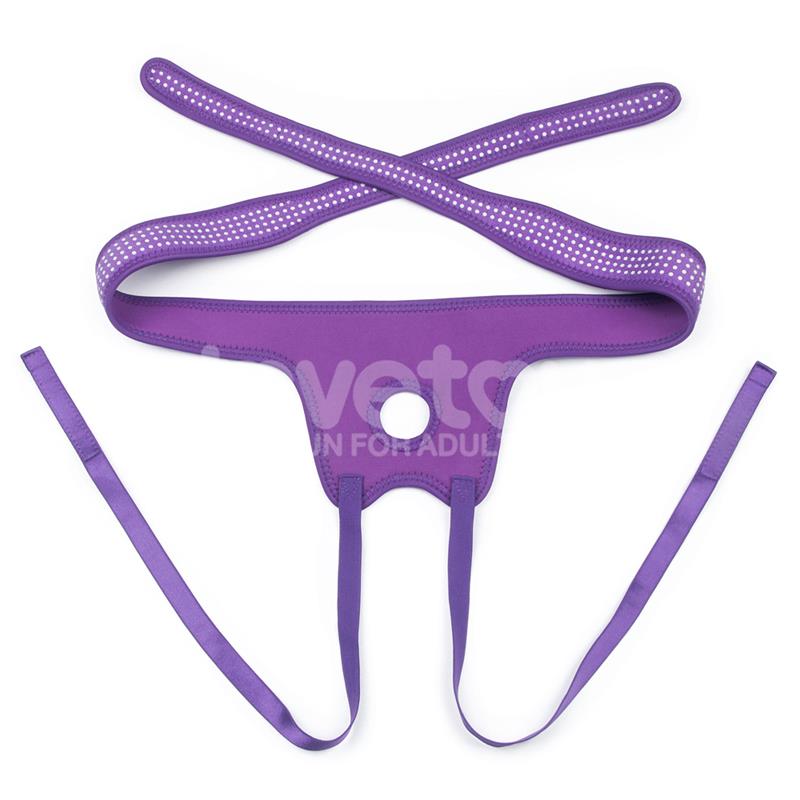 Easy Strap On Harness Polka Dots Purple – Image 3