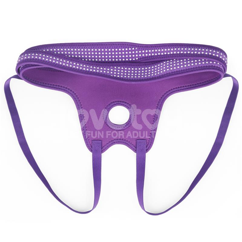 Easy Strap On Harness Polka Dots Purple – Image 6