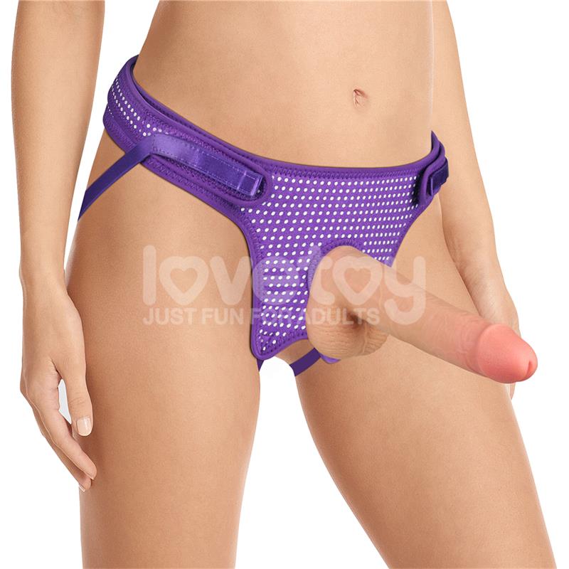 Easy Strap On Harness Polka Dots Purple – Image 8