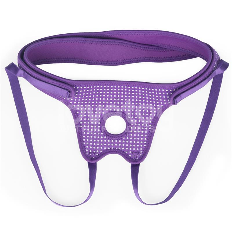 Easy Strap On Harness Polka Dots Purple – Image 9