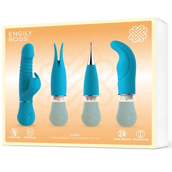 Eivian Interchangeable 4 Pieces Set Vibration and Thrusting – Image 6