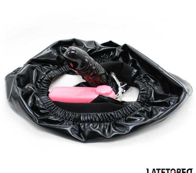 Elastic Panties with Vibrating Dildo One Size