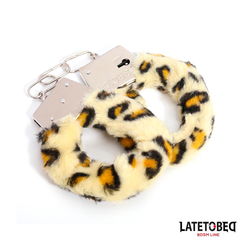 Furry Metal Cuff Animal Print Leopard – Image 12