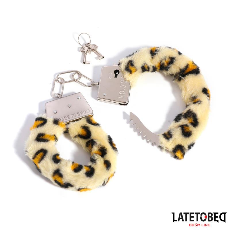 Furry Metal Cuff Animal Print Leopard – Image 13