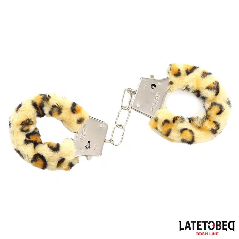 Furry Metal Cuff Animal Print Leopard – Image 14