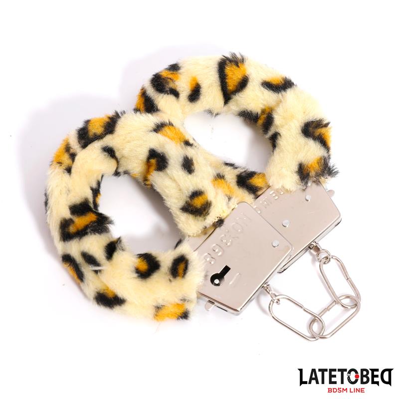 Furry Metal Cuff Animal Print Leopard – Image 7