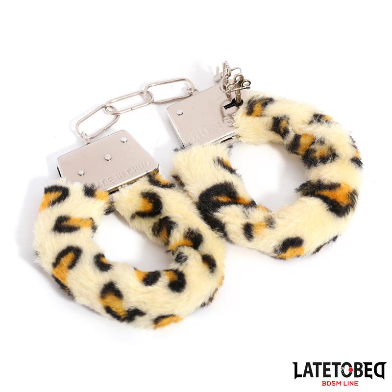 Furry Metal Cuff Animal Print Leopard – Image 9