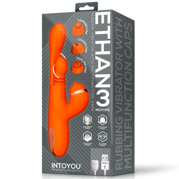 Ethan Vibrator 360º G-spot Massage with Multifunction Caps – Image 9