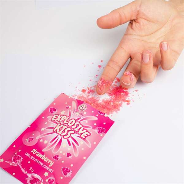 Explosive Candies Oral Sex Popping Candies 1 Sachet Strawberry Flavor – Image 4
