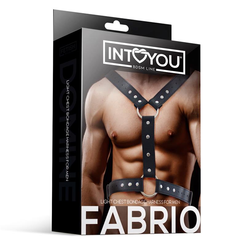 Fabrio Male Chest Bondage Harness Vegan Leather – Image 3
