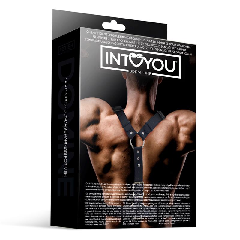 Fabrio Male Chest Bondage Harness Vegan Leather – Image 4