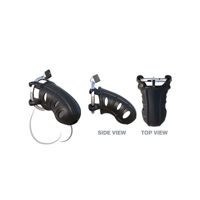 Fantasy C-Ringz Hardcore Silicone Cock Blocker Black – Image 5