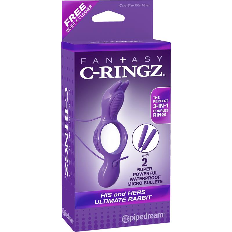 Fantasy C-Ringz  His and Hers Ultimate Rabbit Purple – Image 7