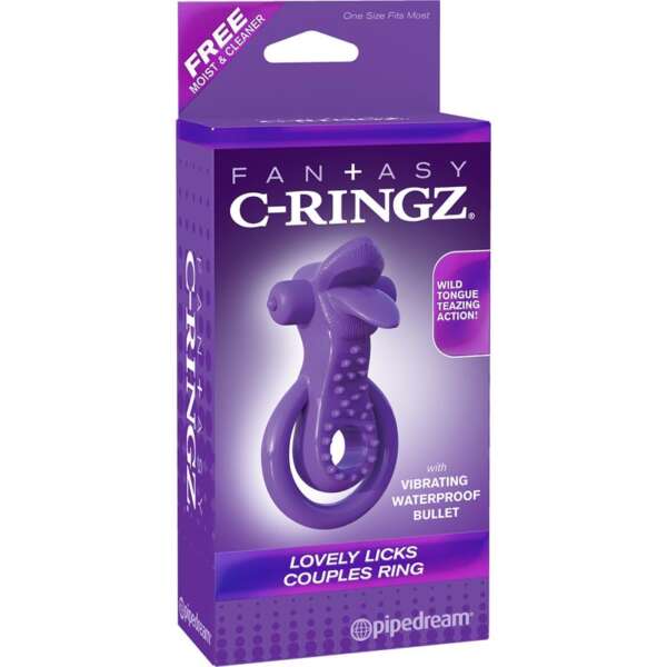 Fantasy C-Ringz Lovely Licks Couples Ring Purple – Image 4