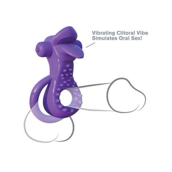 Fantasy C-Ringz Lovely Licks Couples Ring Purple – Image 6