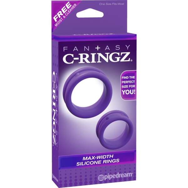 Fantasy C-Ringz Max-Width Silicone Rings Purple – Image 4