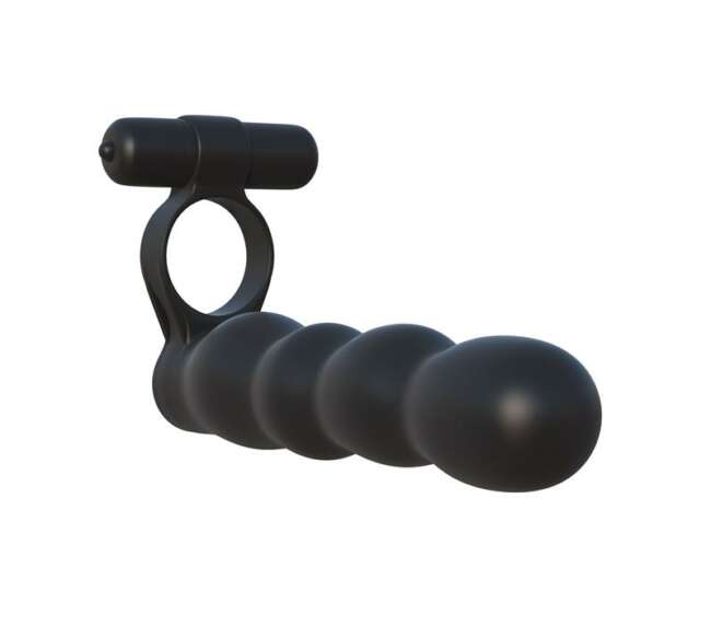 Fantasy C-Ringz Posable Partner Double Penetrator Black