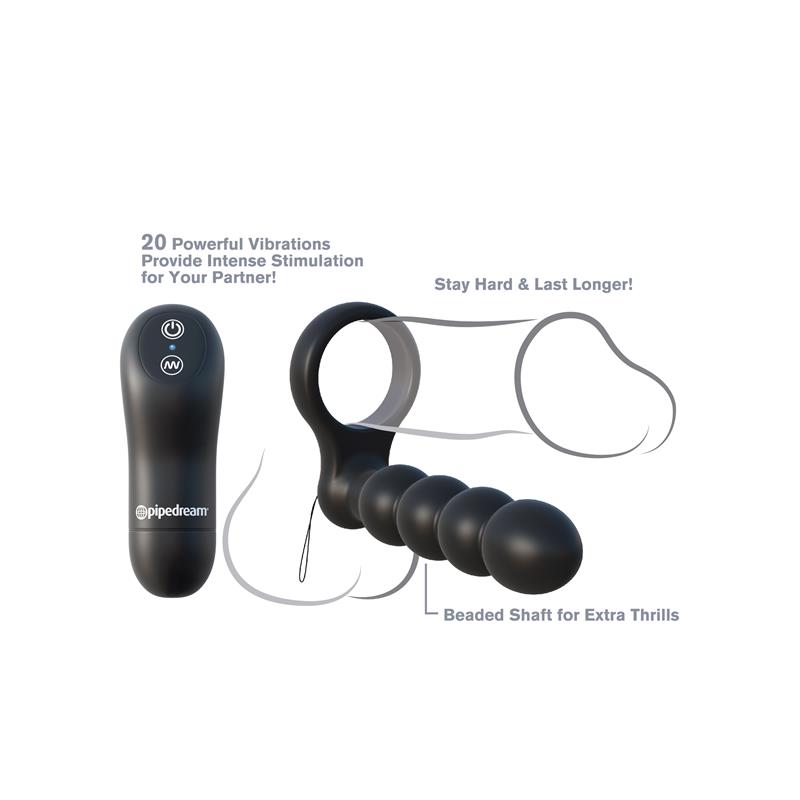 Fantasy C-Ringz Remote Control Double Penetrator Black – Image 8
