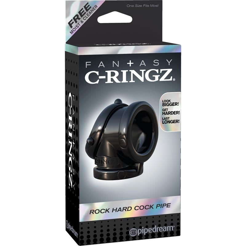 Fantasy C-Ringz Rock Hard Cock Pipe Black – Image 7