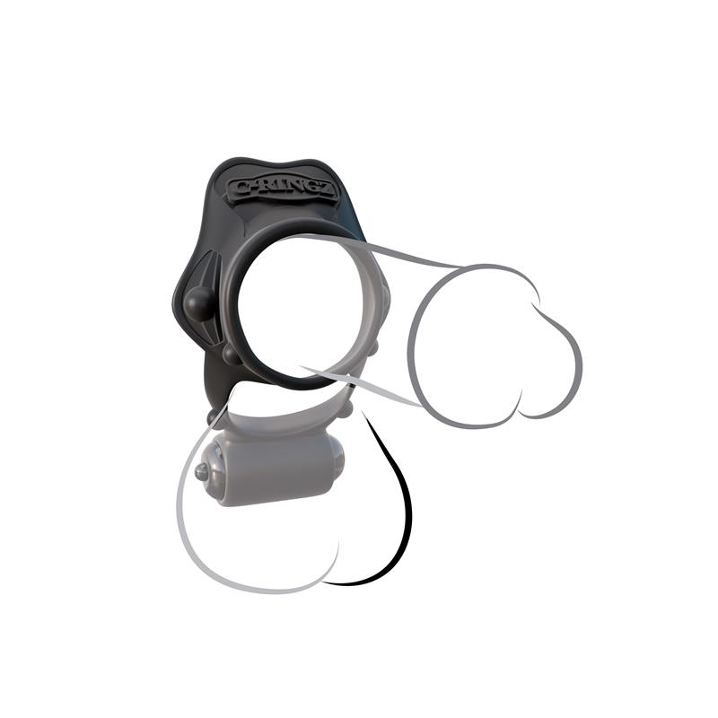 Fantasy C-Ringz Rock Hard Vibrating Ring Black – Image 4