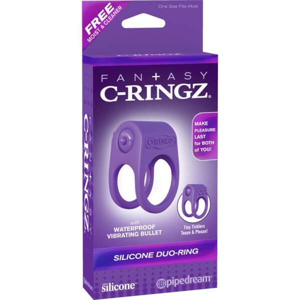 Fantasy C-Ringz Silicone Duo Ring Purple – Image 4