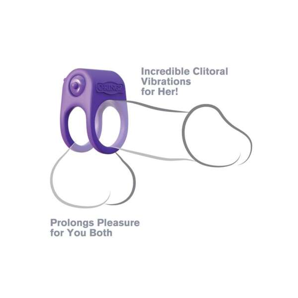 Fantasy C-Ringz Silicone Duo Ring Purple – Image 8
