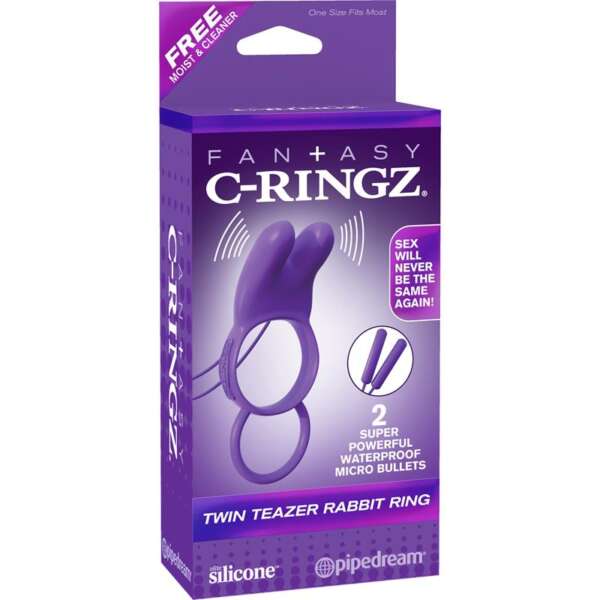 Fantasy C-Ringz Twin Teazer Rabbit Ring Purple – Image 9