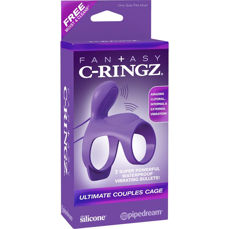 Fantasy C-Ringz Ultimate Couples Cage-Purple – Image 4