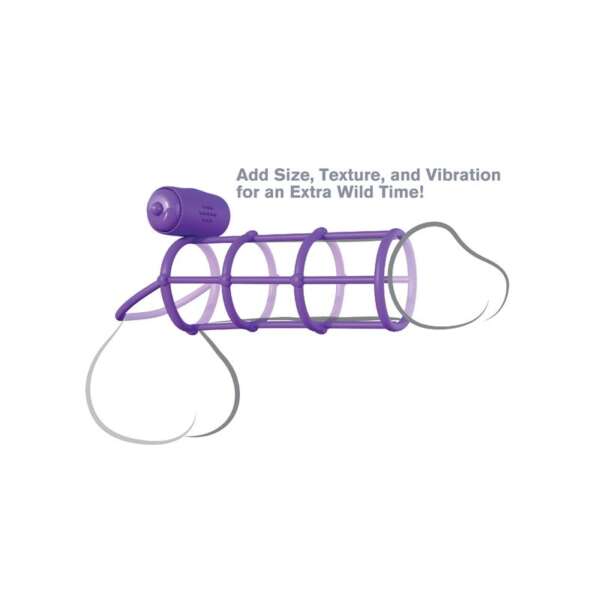 Fantasy C-Ringz Vibrating Climax Cage Purple – Image 5