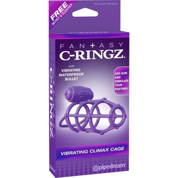 Fantasy C-Ringz Vibrating Climax Cage Purple – Image 8