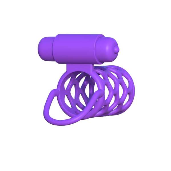 Fantasy C-Ringz Vibrating Couples Cage Purple – Image 4
