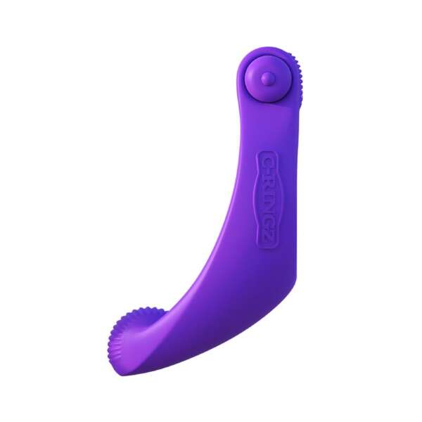 Fantasy C-Ringz Vibrating Silicone Taint-Alizer Purple – Image 4